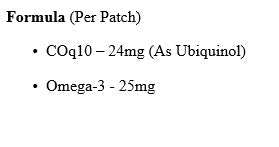 Coenzyme Q10+Omega-3 Skin Patch