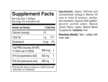 Pro Resolving Mediators + EPA/DHA