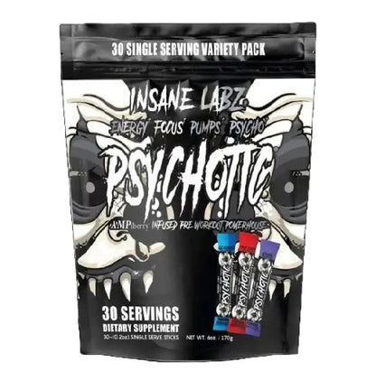 Psychotic BLACK Stickpack Variety Bag